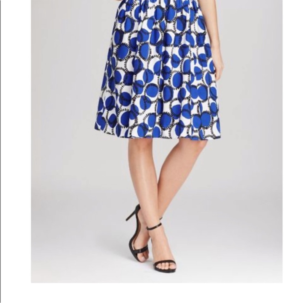 Kate Spade Blue Circle Dot Skirt
